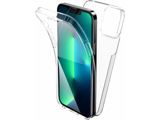 360 Grad iPhone 13 Pro Max Touch Case Transparent TPU Rundumschutz