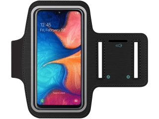 Samsung Galaxy A20e Fitness Jogging Sport Armband mit Schlüsselfach