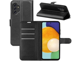 Samsung Galaxy A13 4G Lederhülle Portemonnaie Karten Etui schwarz