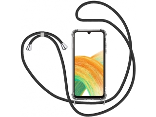 Samsung Galaxy A33 5G Handykette Necklace Hülle Gummi transparent