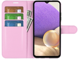 Samsung Galaxy A53 5G Lederhülle Portemonnaie Karten Etui rosa