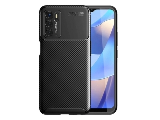 Oppo A54s Carbon Design Hülle TPU Case flexibel schwarz