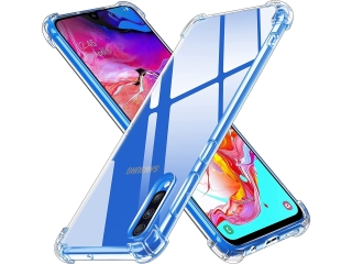 Samsung Galaxy A70 Hülle Crystal Clear Case Bumper transparent