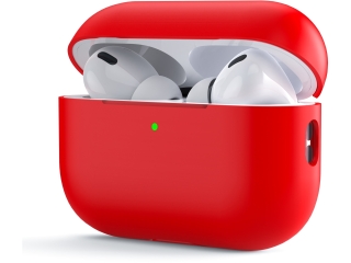 Apple AirPods Pro (2022) Liquid Silikon Case Hülle rot