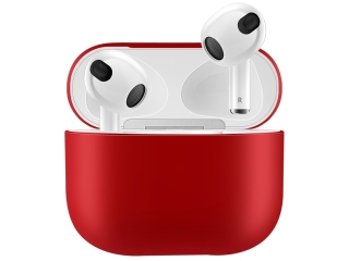 Apple AirPods (2021) Liquid Silikon Case Hülle rot