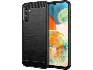 Samsung Galaxy A14 5G Carbon Gummi Hülle TPU Case schwarz