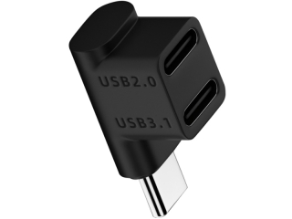2-in-1 USB-C auf Dual USB-C 3.1 / 2.0 OTG Hub & Adapter 4K