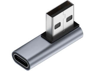 USB-A auf USB-C 90 Grad Winkel nach rechts flach Adapter (male/female)