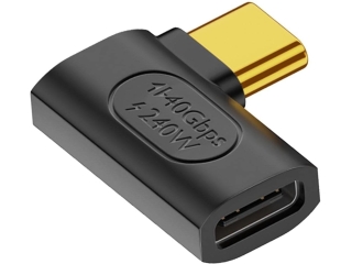 USB-C Adapter 90 Grad Winkel (male/female) USB4 40Gbit/s 240W