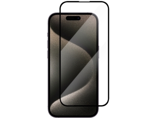 Apple iPhone 15 Pro 100% Vollbild Panzerglas Schutzfolie 2.5D 9H
