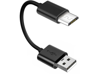 Extra kurzes MicroUSB auf USB 2.0 PC Ladekabel & Transferkabel 12cm