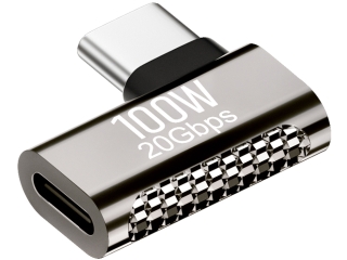 Titan USB-C auf USB-C Adapter abgewinkelt 90 Grad 100W 20 GBit/s