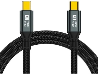 USB-C Kabel USB 3.2 Gen 2x2 20 Gbit/s 8K 100W 1.5m Data & Charge