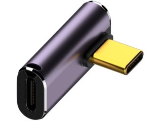 USB-C 90-degree Angle Left/Right Flat Adapter USB4 40 Gbit/s 240W