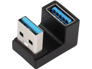 USB-A auf USB-A 180 Grad Winkel U-Form nach unten Adapter male/female