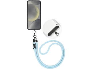 Universal Necklace Rope Handykette für Smartphone Hüllen hellblau