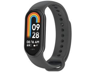 Xiaomi Smart Band 8 Ersatz Armband Silikon graphit