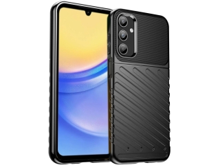 Samsung Galaxy A15 5G SpaceCase Stripes Anti-Impact Hülle schwarz