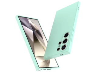 Samsung Galaxy S24 Ultra Liquid Silikon Case Hülle mint green