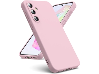 Samsung Galaxy A35 5G Liquid Silikon Case Hülle rosa