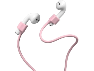 Magnetisches Silikon Umhängeband für Apple AirPods rosa