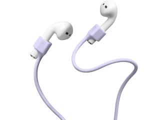 Magnetisches Silikon Umhängeband für Apple AirPods purple