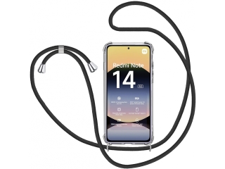Xiaomi Redmi Note 14 5G Handykette Necklace Hülle Gummi transparent