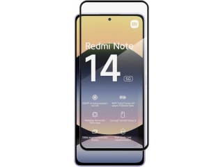 Xiaomi Redmi Note 14 5G 100% Vollbild Panzerglas Schutzfolie 2.5D 9H