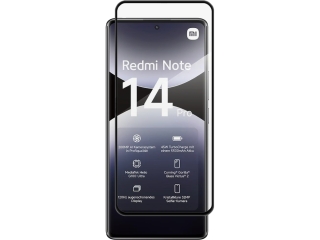 Xiaomi Redmi Note 14 Pro 4G 100% Vollbild Panzerglas Schutzfolie 2.5D