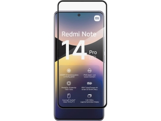 Xiaomi Redmi Note 14 Pro 5G 100% Vollbild Panzerglas Schutzfolie 2.5D