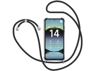 Xiaomi Redmi Note 14 4G Handykette Necklace Hülle Gummi clear