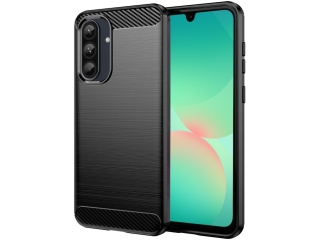 Samsung Galaxy A26 Carbon Gummi Hülle TPU Case schwarz