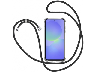 Samsung Galaxy A36 Handykette Necklace Hülle Gummi transparent