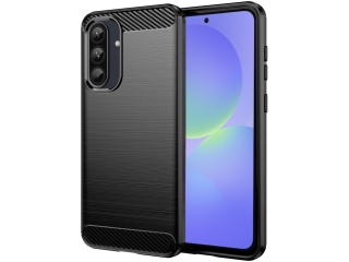 Samsung Galaxy A36 Carbon Gummi Hülle TPU Case schwarz