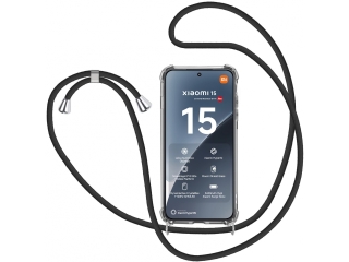 Xiaomi 15 Handykette Necklace Hülle Gummi transparent