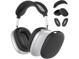 Apple AirPods Max Liquid Silikon Kopfhörer Schutzhülle schwarz