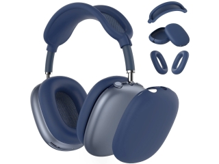 Apple AirPods Max Liquid Silikon Kopfhörer Schutzhülle navyblau