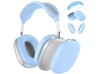 Apple AirPods Max Liquid Silikon Kopfhörer Schutzhülle baby blue