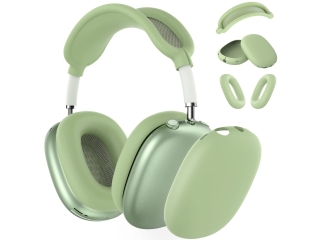 Apple AirPods Max Liquid Silikon Kopfhörer Schutzhülle hellgrün
