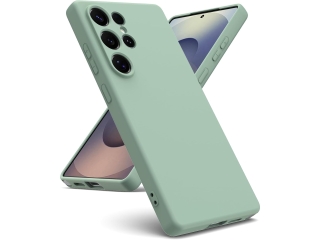 Samsung Galaxy S25 Ultra Liquid Silikon Case Hülle matcha green