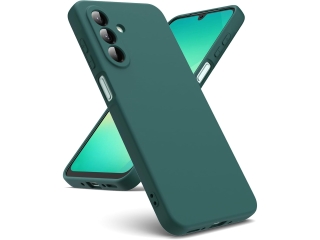 Samsung Galaxy A26 Liquid Silikon Case Hülle nachtgrün
