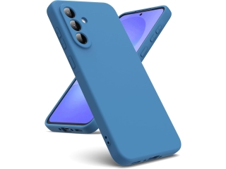Samsung Galaxy A36 Liquid Silikon Case Hülle azurblau