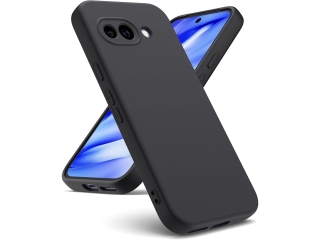 Google Pixel 9a Liquid Silikon Case Hülle schwarz