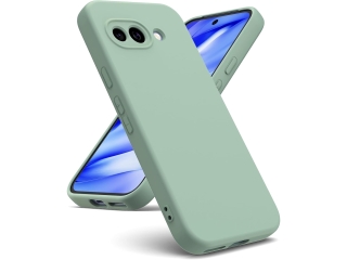 Google Pixel 9a Liquid Silikon Case Hülle matcha green