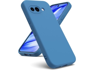 Google Pixel 9a Liquid Silikon Case Hülle azurblau