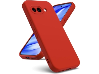 Google Pixel 9a Liquid Silikon Case Hülle rot