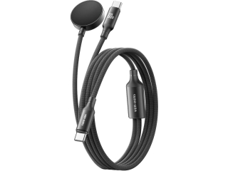 Ven-Dens 2-in-1 Flexible USB-C Galaxy Watch Data & Charge Kabel 1.2m