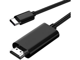 USB-C auf HDMI Monitor TV Kabel 4K Ultra HD 30Hz 2m schwarz