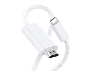 USB-C auf HDMI Monitor TV Kabel 4K Ultra HD 60Hz 2m weiss