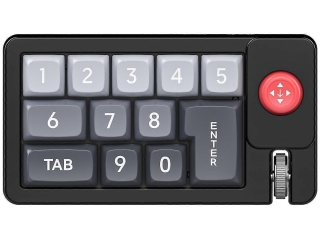 K810 NumPad RGB Gaming Keypad & Joystick Cursor Wheel schwarz rot